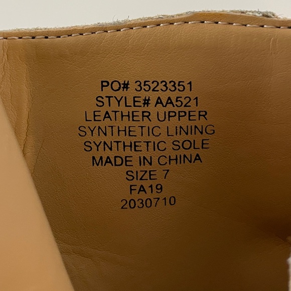 J Crew Leopard Calf Hair Leather Pointed Wooden Block Heel Ankle Bootie Size 7 - Picture 6 of 8